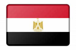 Clipart - Egypt flag (bevelled)