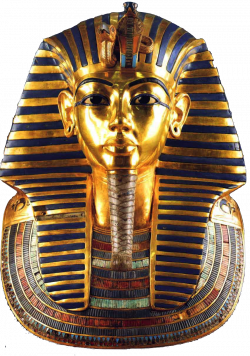 King-Tut-Funerary-Mask-c.-1327-BC.png (850×1212) | Egyptian ...