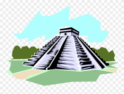 Pyramid Clipart Mayan Temple - Chichen Itza Mayan Pyramid ...