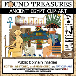 Found Treasures: Ancient Egypt Clip-Art-50 Pieces!Restored ...