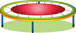 Trampoline Royalty-free Jumping Clip art - Cartoon trampoline ...