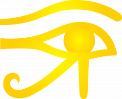 Golden Eye of Horus Symbol - Free Clip Art
