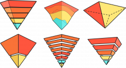 Inverted pyramid Triangle - Rainbow inverted Pyramid 1831*1001 ...
