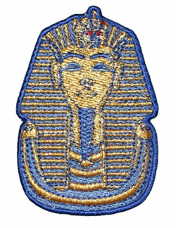 King Tut Tutankhamen Embroidered Iron on or sew on Patch/Applique Egyptian  2.75