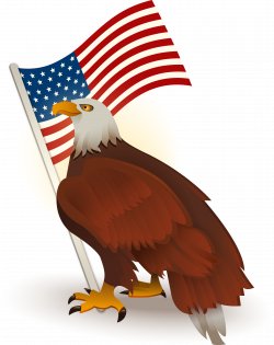 Bald Eagle Flag of the United States Clip art - American Flag Bald ...