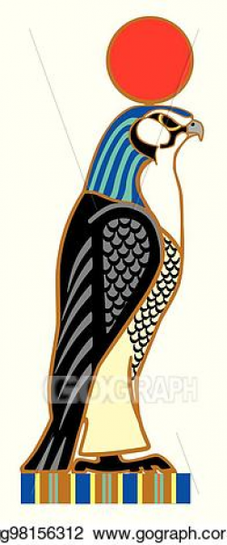 Vector Stock - Egyptian falcon horus. Clipart Illustration ...