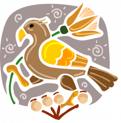 Ancient Egypt Falcon Bird - Vector Image