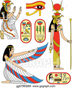Vector Stock - Egyptian goddess isis. Stock Clip Art ...