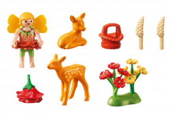 Fairy Girl with Fawns - 9141 - PLAYMOBIL® USA