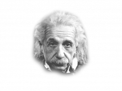 Albert Einstein Looking transparent PNG - StickPNG