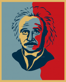 Albert Einstein portrait illustration | Free vectors, illustrations ...