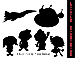 Little Einsteins Silhouettes // Annie, June, Leo, Qunicy Silhouette // Clip  Art Clipart // Cartoon Clipart // Cartoon Silhouettes, TV