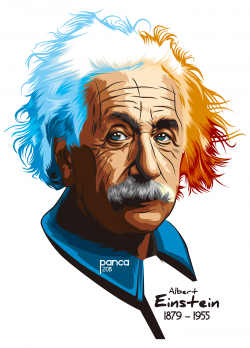 Vector Potrait Albert Einstein on Behance