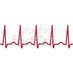 heartbeat ekg svg cut file clipart. Royalty-free clipart # 409227