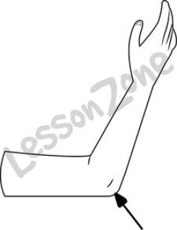 Black And White Elbow Clipart