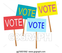 Stock Illustration - Uk general election, vote placards ...