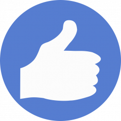 Election Thumbs Up Icon | Circle Blue Election Iconset | Icon Archive