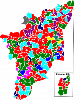 File:2006 tamil nadu legislative election map by parties.png ...
