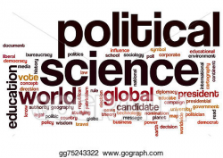 Drawing - Political science word cloud. Clipart Drawing ...