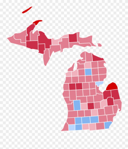 Michigan Presidential Election Results Clipart (#3166677 ...