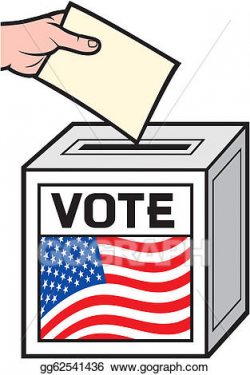 Vector Art - Illustration of a usa ballot box. EPS clipart ...