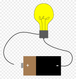 Bulb Clipart Electric Current - Electric Circuit Light Bulb ...