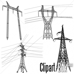 CLIPART ELECTRIC POLES SET | CLIPARTS | Vector free, Vector ...