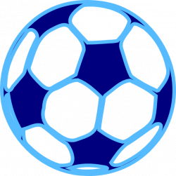 Blue Soccer Ball Clip Art at Clker.com - vector clip art online ...