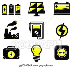 Vector Illustration - Set electrical equipment. EPS Clipart ...