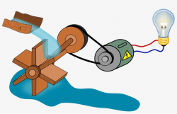 Electricity Clipart Power Generator - Hydroelectricity ...