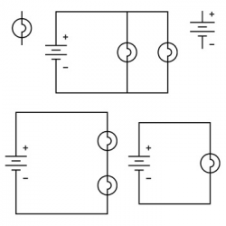 Parallel and Series Circuit Clip Art