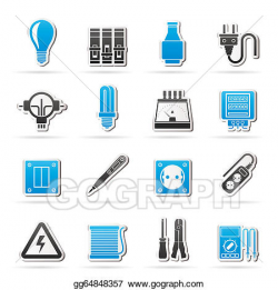 Vector Clipart - Electrical devices icons. Vector ...