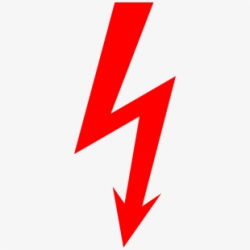 Electrical Clipart Red Lightning Bolt #335266 - Free ...