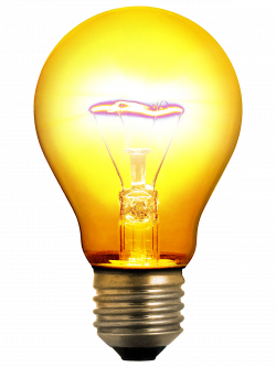 Glowing Bulb Clip Art. Great Royalty Free Rf Clipart Of A Yellow ...