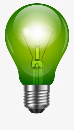 Light Bulb Clipart Electricity - Green Light Bulb Clip Art ...