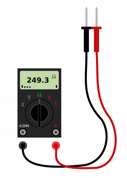 Clipart - Digital Multimeter with Leads