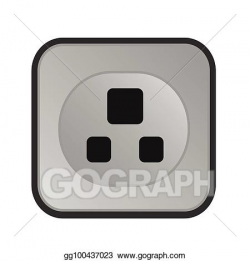 EPS Vector - Electrical outlet icon. Stock Clipart ...