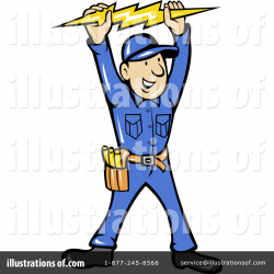 Electrician Clipart #1060915 - Illustration by patrimonio