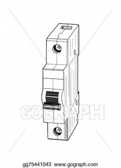 Clip Art Vector - Circuit breaker . Stock EPS gg75441043 ...