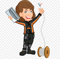 Engineering Cartoon clipart - Electrician, Electricity ...