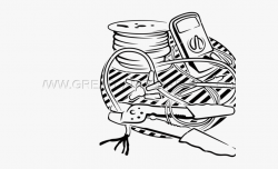 Battery Clipart Sketch - Electrician Tools Clipart Black And ...