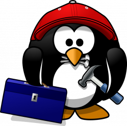 Clipart - Craftsman penguin