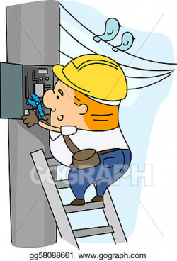 Stock Illustration - Electrician. Clipart gg58088661 - GoGraph