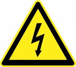 Clipart - Signs Hazard Warning - Electricity
