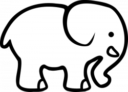 Free Elephant Clipart Images Black And White Download 【2018】