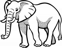 28+ Collection of Elephant Clipart Black And White Free | High ...