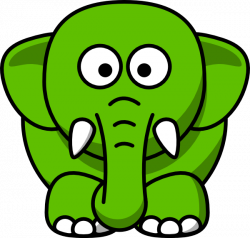 Green Elephant Clip Art at Clker.com - vector clip art online ...