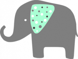 Mint Green Elephant Clip Art at Clker.com - vector clip art ...