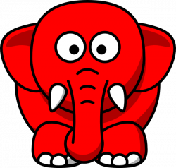 Red Elephant Clip Art at Clker.com - vector clip art online, royalty ...