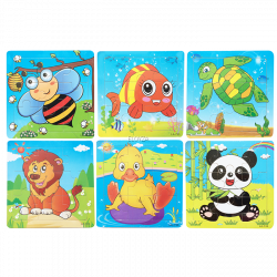 Wooden Animal Jigsaw Puzzles Toy for Kids